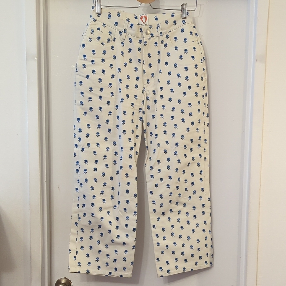 Shrimps Blue Floral Pattern Trousers 8
